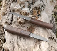 Нож с двумя клинками из булатной стали купить на сайте koval-knife.shop